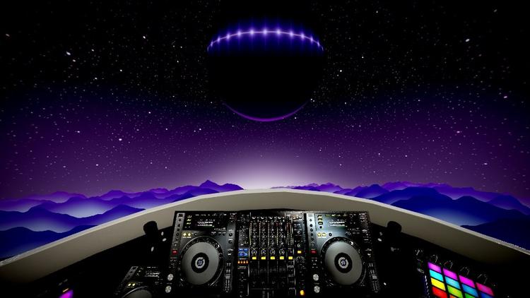 Image preview for DJ Spaceship Template