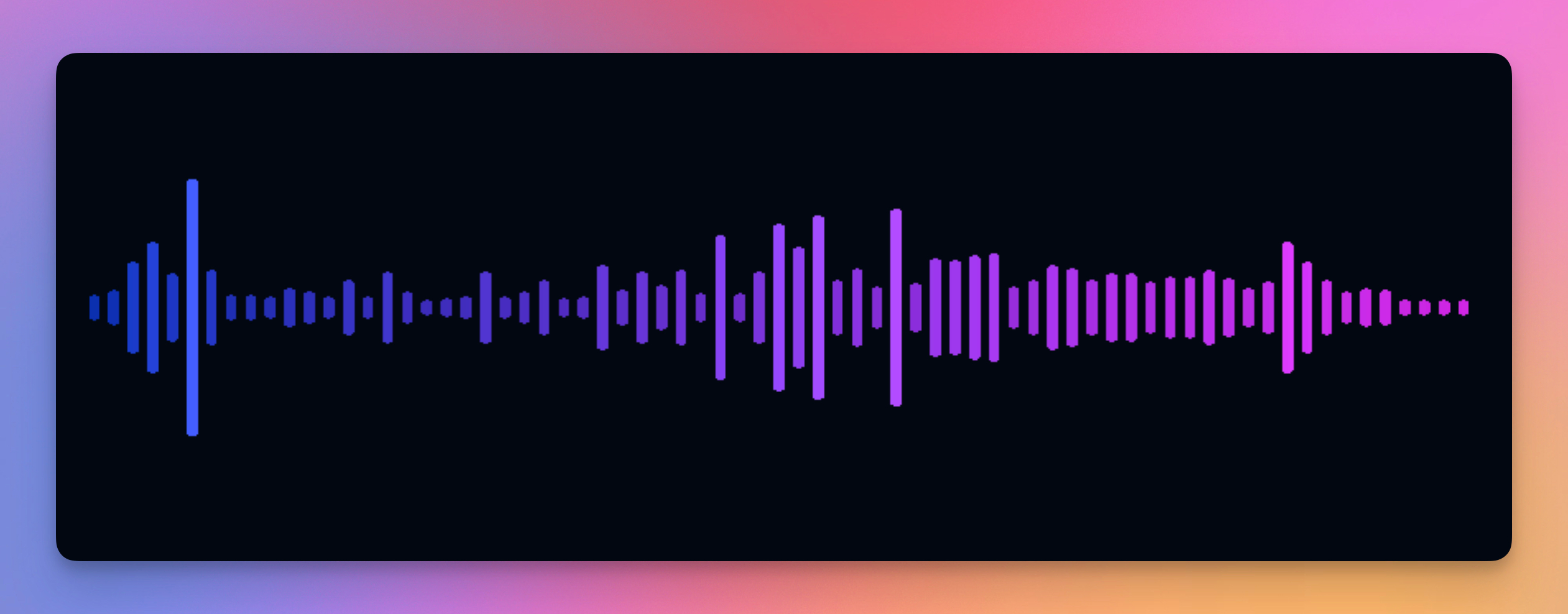 Spectre visualizer showing frequency spectrum Spectre visualizer showing frequency spectrum